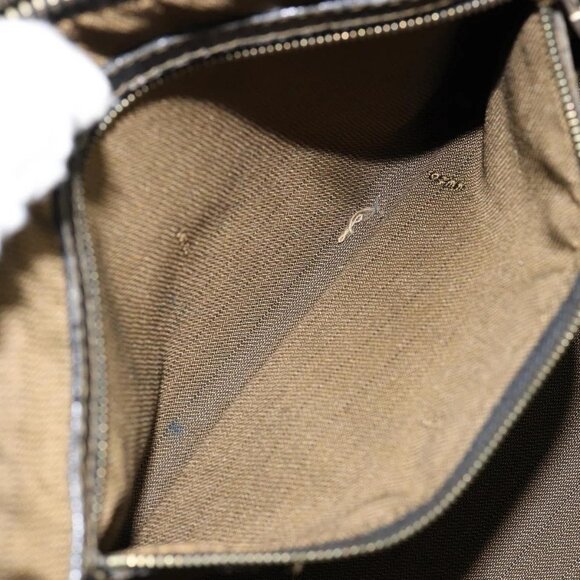 FENDI Zucca Canvas Hand Bag Brown Black gold Auth 146809 - Picture 13 of 16